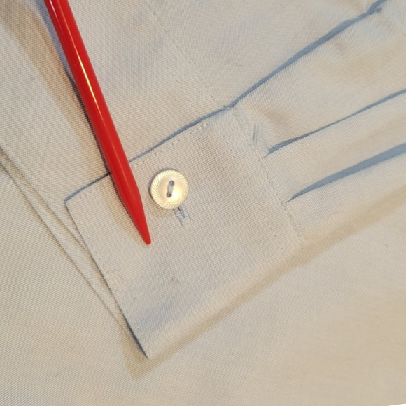 Jones Wear Essentials Quick Care Womens Blue Button Up Blouse Shirt Size 10 - Picture 5 of 10